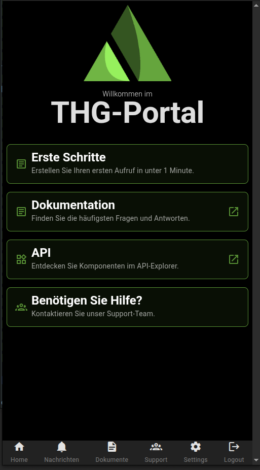 Menu on Mobile Devices